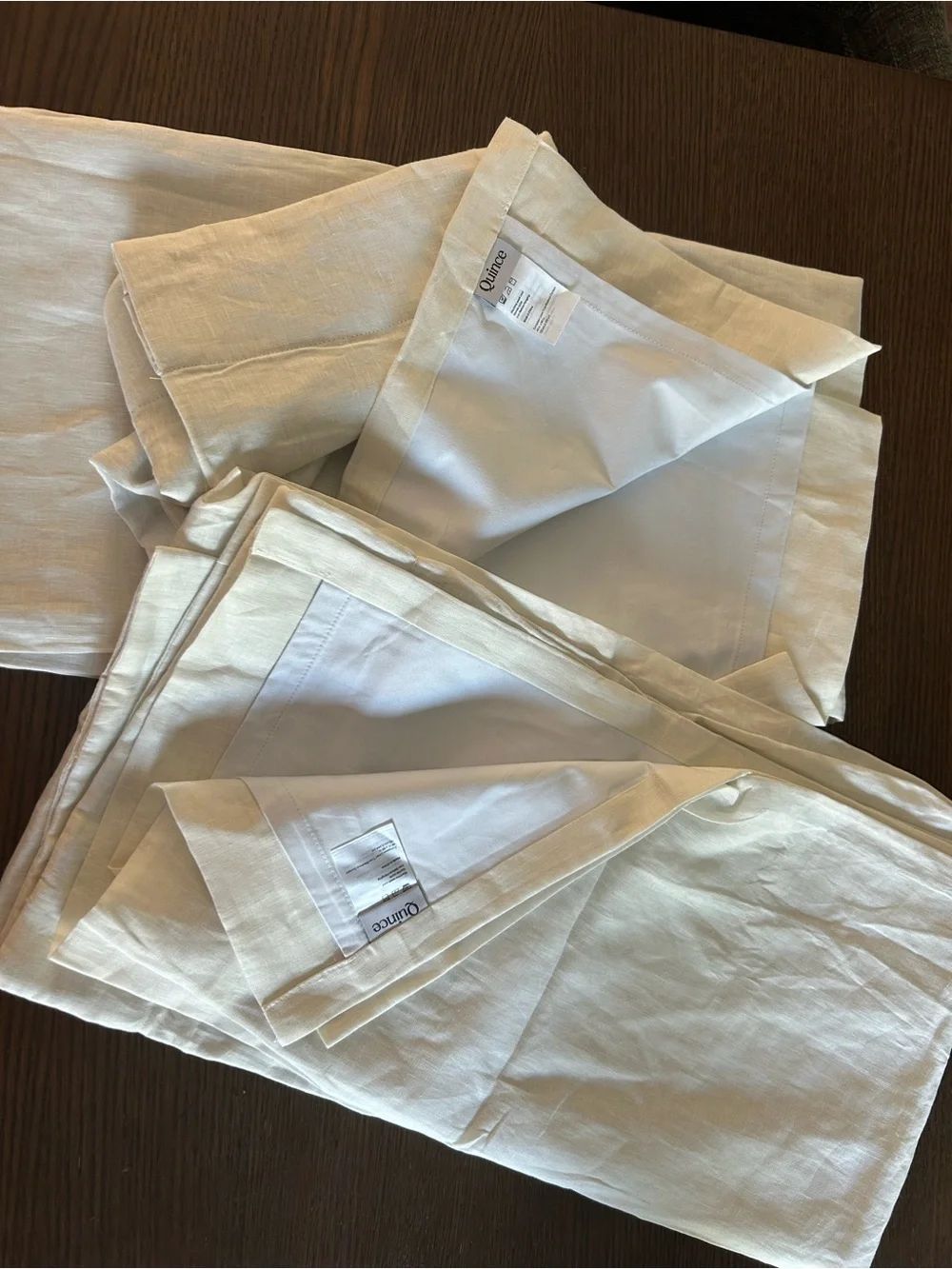 2 pack! Brand new! Quince European Linen Blackout Curtain Panels - Ivory
